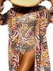 2025 Retro Long Sleeve One-Piece Bikini Cover-up for Women