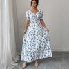 Women's Fashion Color Short Sleeve Dress