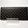 Used Mint Condition/Rare Find CELINE Black Macadam Bi-fold Long Wallet All-over Pattern PVC