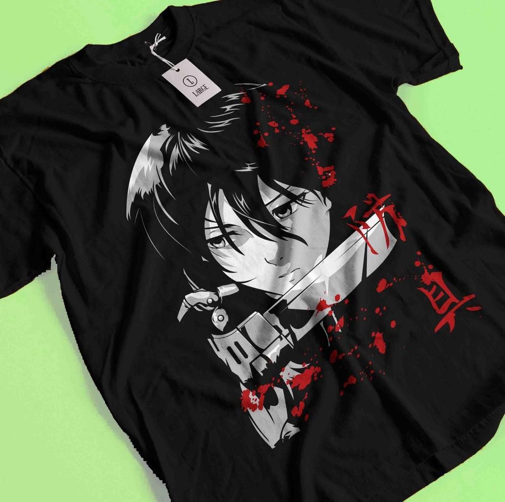 Attack On Titan Shirt Eren Mikasa Tshirt Levi T-Shirt AOT Erwin Hange Armin Tee