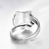 New Punk Style Personality Exaggeration European Lovers' Silver Color Oiled Guitar Ring Finger Jewelry