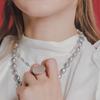 J.Lauren Clam Silver Ring R0630