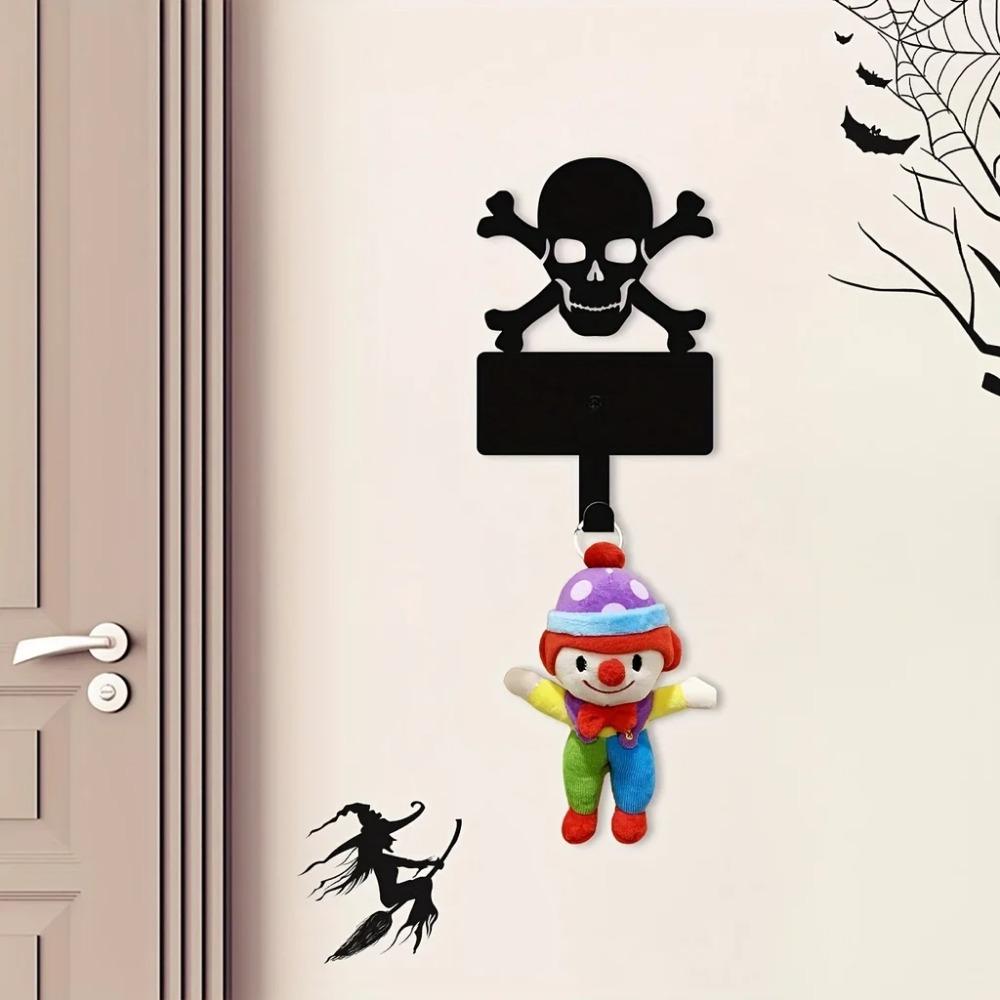 Привлекательные настенные крючки в форме черепа — функциональные для подвешивания одежды — фото 7