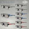 9PCS New Y2K Women Retro Square Glasses Frame Glass Eyewear Decorative Computer Reading Anti-blue Eyeglasses