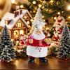 Chef Santa Sculpture Multi-Purpose Santa Claus Desktop Decorations Wear Resist Creative Santa Ornament for Bedroom Living Room