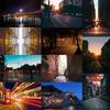 City Street Night Backdrop for Photo Studio Urban View Photography Background Retro Architecture Video Stream Poster