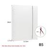 Loose-Leaf Ring Binder Notebook Cover, A4/B5/A5/A6, 4/6/9 Hole Portfolio File Folder
