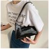 Fashion PU Leather Bags for Women Alligator Pattern Armpit Handbag Female Small Underarm Messenger Bag Purses and Handbags