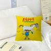 Cartoon Pippi L-longstocking Cute  Maple Design Cushion Cover Happy Autumn Harvest decor Holiday Decorati Pillow Cover