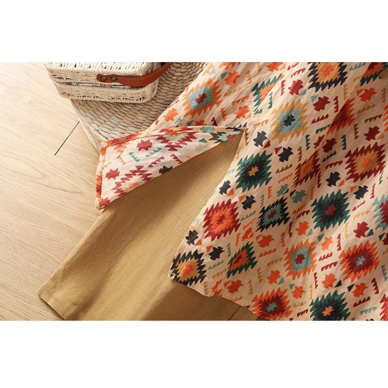 Floral Ethnic Style Casual Summer Women S Skirt Pants