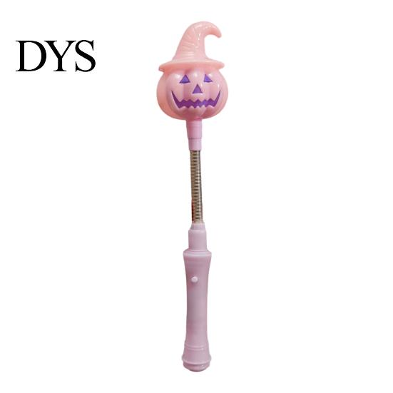 Halloween Pumpkin Lantern Lighted Sticks, Glowing Lantern, Handheld Shaking Light Battery Operated with Witch Hat, LED Spooky Party Prop for