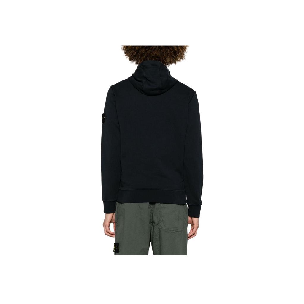 STONE ISLAND Ss24 Solid Color Hooded Pullover Sweatshirt Men Sweatshirt Dark-Blue 801564151-A0020