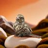 Klein Mussenvogelbeeld Metaal Messing Theehuisdier Tafelornament Huisdecoratie Accessoires Retro Vogel Dier Figuurtjes Miniaturen Handwerk