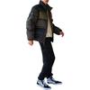 Vans FW22 Logo Print Grid Oversized Pocket Zipper Down Jacket Unisex Outerwear Green Checkered VN00090SBSZ