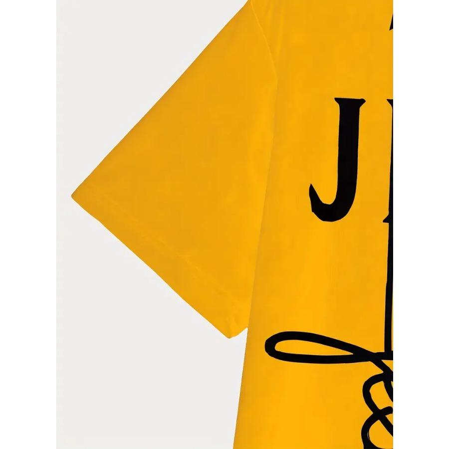 Tricou Elegant pentru Bărbați Negru & Albastru cu Imprimeu 3D Cruce & Text - "Isus este Dumnezeul meu - Mânecă Scurtă Confortabilă, Gât Rotund