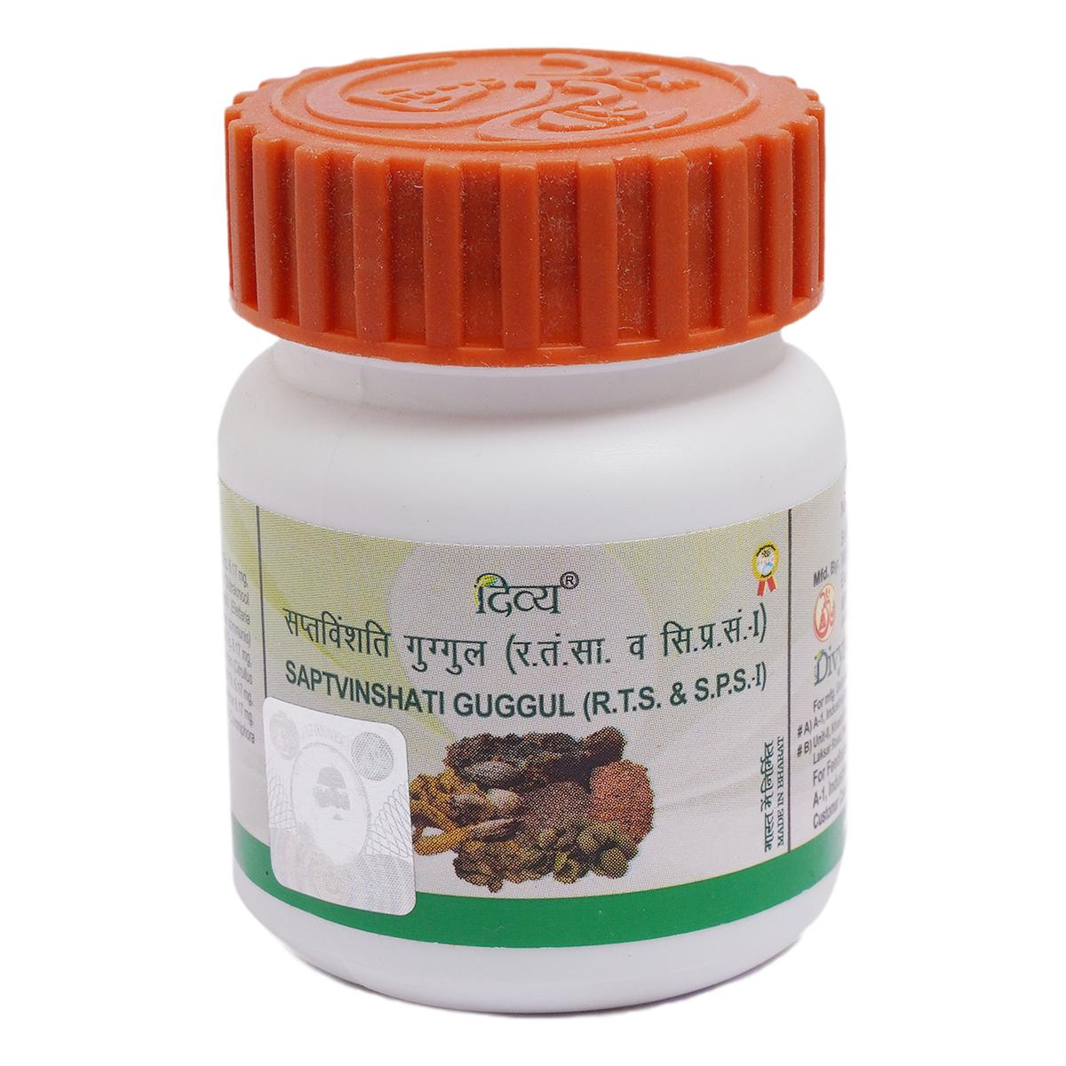 

Patanjali Divya Saptvinshati Guggul, With Suddh Guggul, Triphala, Trikatu, Nagarmotha, |20gm