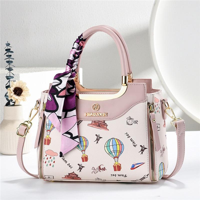 Women’s Trendy Light Luxury Printed Top Handle Bag, Fashion Shoulder Crossbody Purse For Birthday & Valentine’s Day Gift