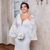 Africa Female Women Wedding Dress White Long Maix Party Dress