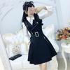 Fleece-Lined Black Slim-Fit Vest Dress for Women - Autumn/Winter 2025 Collection