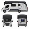 RV Roof Cover, Heavy Duty Waterproof & UV Resistant Trailer Cover, Camper Cover for Class A/B/C Motorhomes, Trailers, Campers