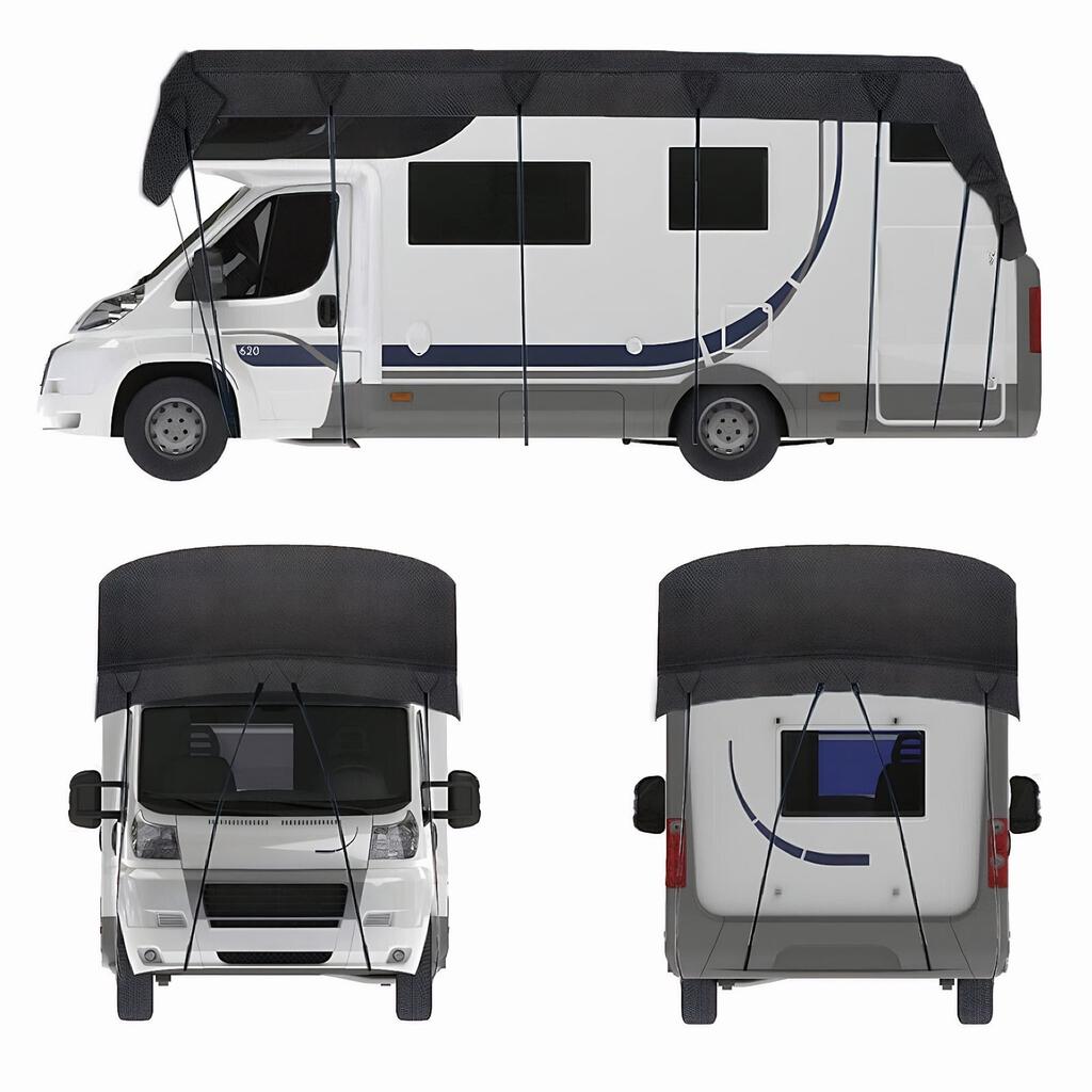 RV Roof Cover, Heavy Duty Waterproof & UV Resistant Trailer Cover, Camper Cover for Class A/B/C Motorhomes, Trailers, Campers
