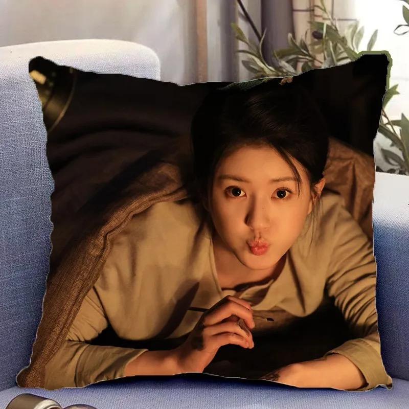 Zhao Lusi Liu Yuning Poster Double-side Printing Pillowcase TV The Story of Pearl Girl Drama Stills Home Decor Cushion Cover