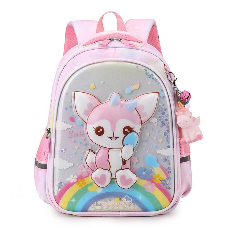 Adorable Cartoon Kids Backpack Large Capacity Nylon For Boys And Girls School Use