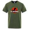 Men's High Quality100% Cotton Funny Dinosaur Print Summer T Shirt Loose O-neck  For Men Tshirt Short Sleeve T-shirt Male Tee Top
