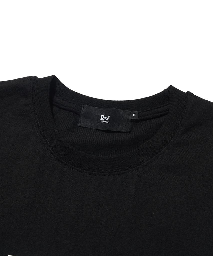 RAW LAB Arch Logo Cotton Short Sleeve T-Shirt (Black)