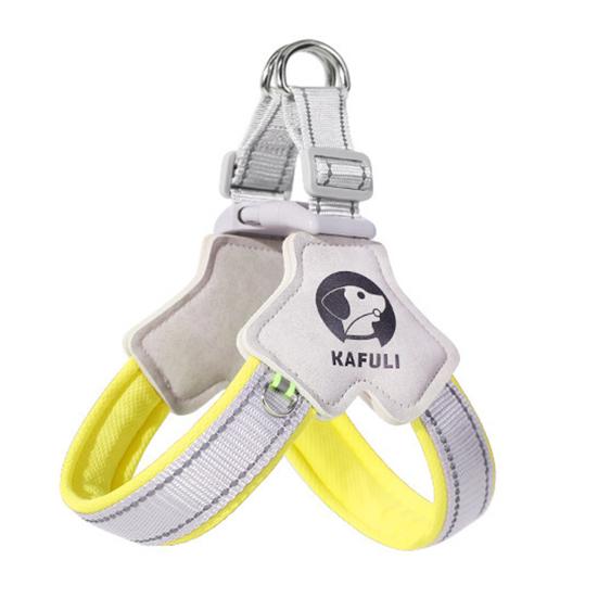 Night Safety Pet Harness High-Brightness Reflective Strips Y-Shaped Chest Design Adjustable Quick Buckle Dog Harness