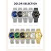 POEDAGAR Luxury Business Male Watch Waterproof Luminous Week Date Wristwatch Stainless Steel Trendy Quartz Watches for Men