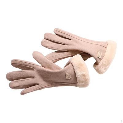 Velvet Warm Gloves Windproof for Running Mountaineering Cycling