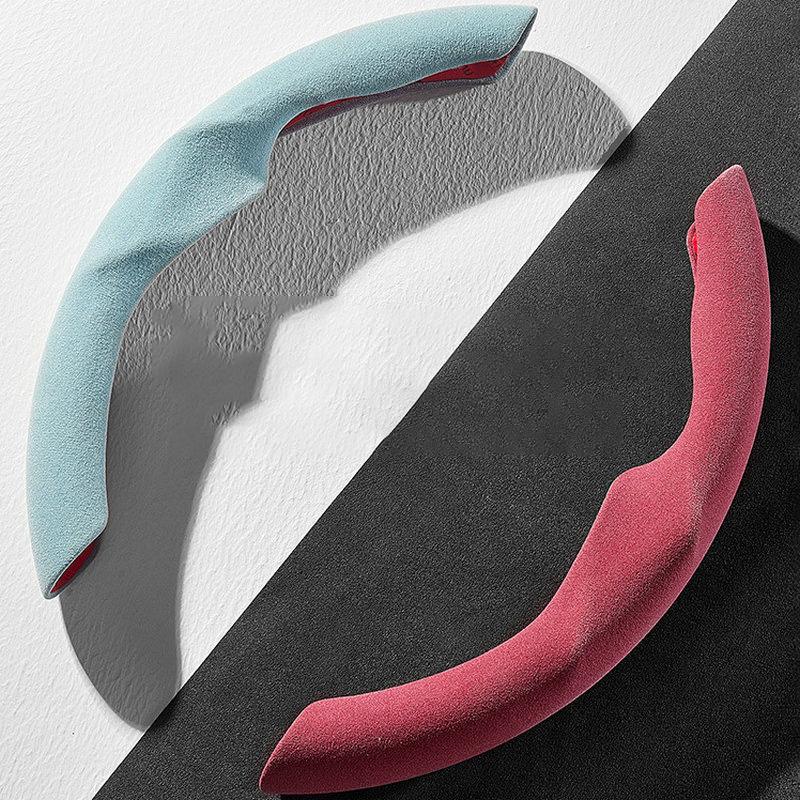 Universal Suede Steering Wheel Cover Auto Interior Non-Slip Wheel Protector Cover for Tesla Model 3 Y Car Decoration Accessories