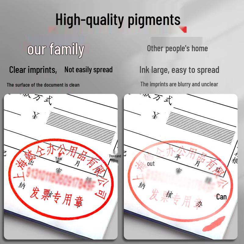 Quick-drying Photosensitive Red & Black Ink Refill for Stamping Pads