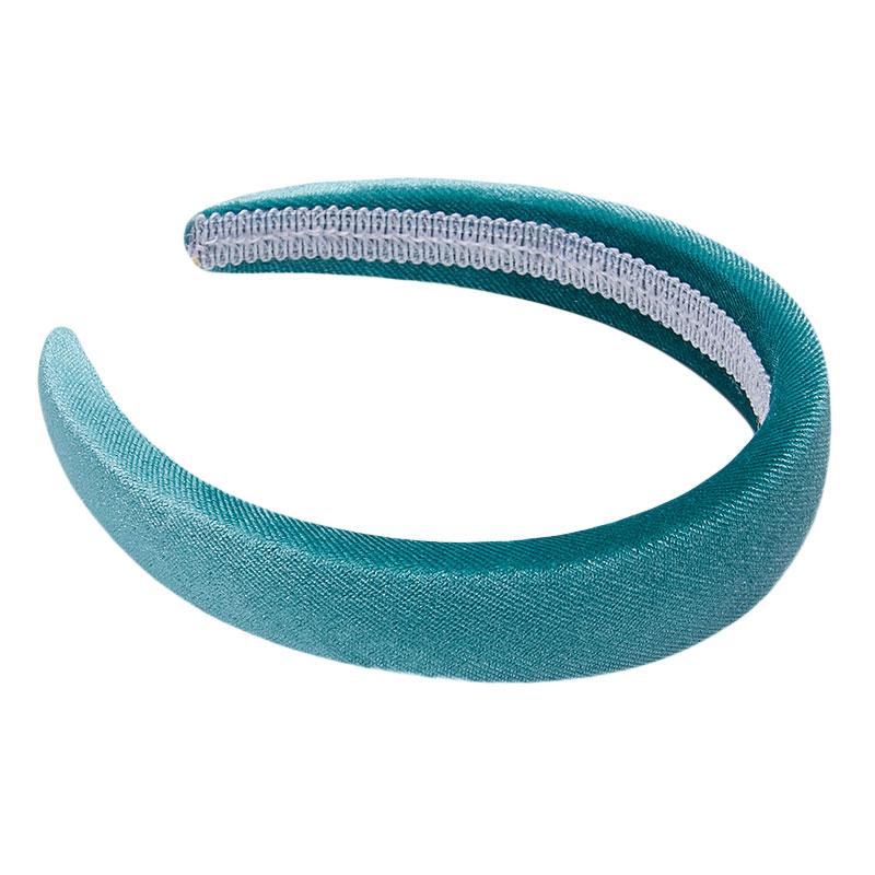 

Модные винтажные женские бархатные ободки для волос, аксессуары для волос, повязка на голову шириной 2,5 см, толщиной 1 см морская волна