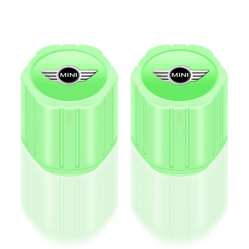 Leuchtende Auto-Reifenventilkappen Fluoreszierende Motorrad-Radreifen Für Mini Cooper One S Clubman R50 R53 R56 R60 F55 F56 R57 R58 R59