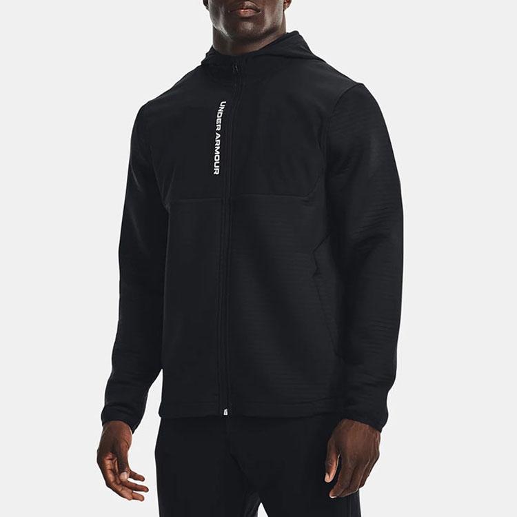 Under Armour Storm Daytona Full Zip Golf Casual Jacket Men Outerwear Black 1366279-001