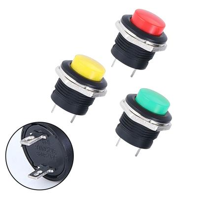 Interruttore a pulsante momentaneo impermeabile 12V 16mm per Auto Barca Binario