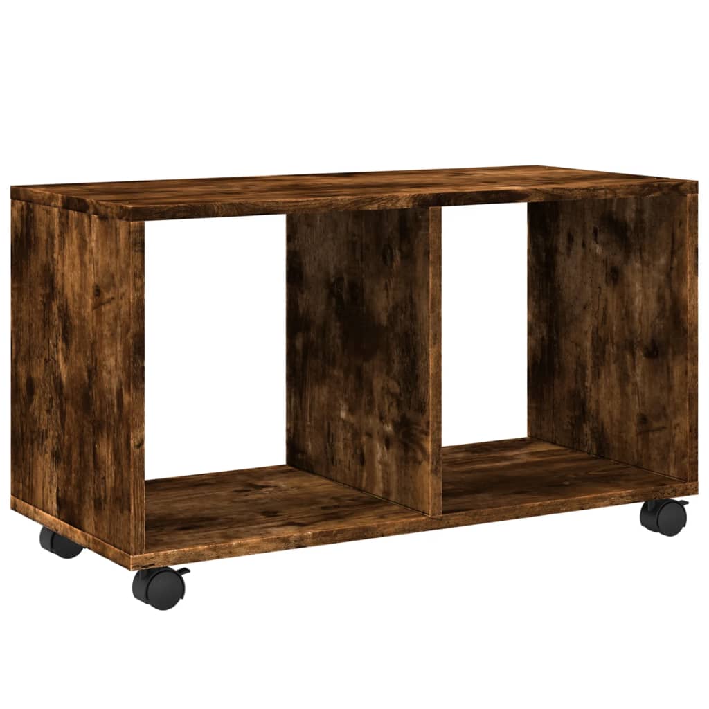 Rolling Cabinet Smoked Oak 72 x 33 x 42.5 cm Particleboard
