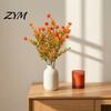 Easy Care Fake Plants Fall Artificial Flower with Eucalyptus Leaf, Lifelike Faux Plants, Decorative UV Resistant for Autumn Thanksgiving Harvest