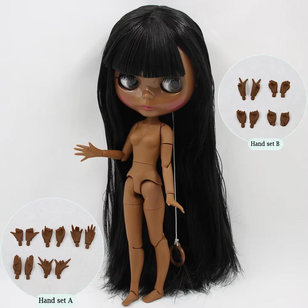 ICY DBS Blyth doll No.BL9601 Black hair JOINT body Super Black skin 1/6 BJD Neo ob24 anime girl