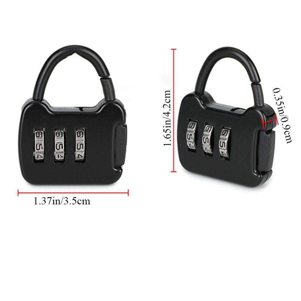 Zinc Zinc Zinc Alloy 1Pcs Student Dormitory Digit Code Password Durable Zipper Lock Padlock Lock Trolley Case