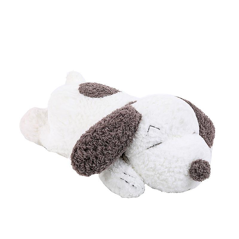 Dog Plush Toy Stuffed Animal Pillow With Pp Cotton Filling White Gift