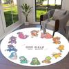 One Piece Round Area Rug Carpet Rug For Living Room Bedroom Sofa Playroom Decor Nonslip Floor Mat