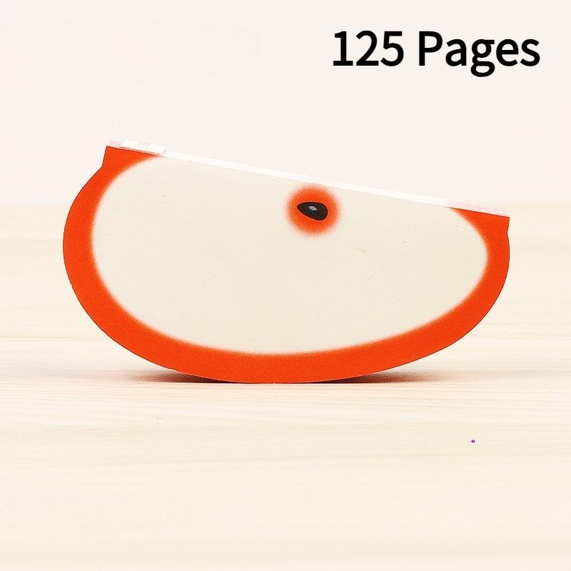125 Pages/Pack Creative Fruit Pear Sticky Notes, DIY Fruit Sticky Notes,New Year Eve Gift Cards
