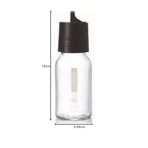 HARIO One-Touch Dressing Bottle, 120ml, Black, ODB-120-B