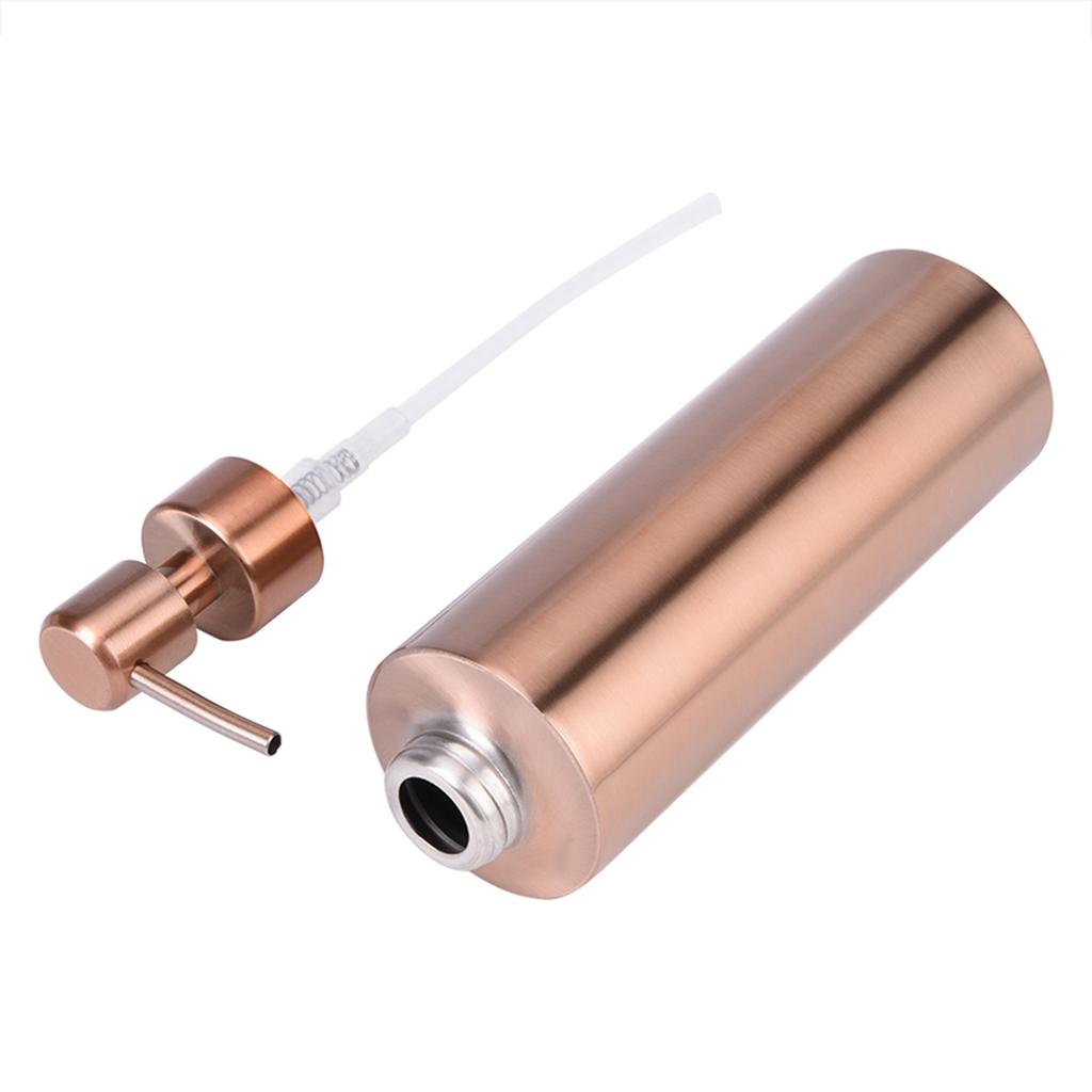 Stainless Steel Kitchen Bathroom Countertop Hand Pump Liquid Soap Dispenser Lotion Bottle 350ML