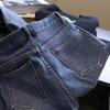 Women's Plus Size High Waist Light Blue Velvet Thickened Jeans for Autumn and Winter