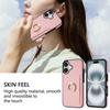 For iPhone 17 Case Ring Kickstand PU + TPU Card Holder Phone Cover