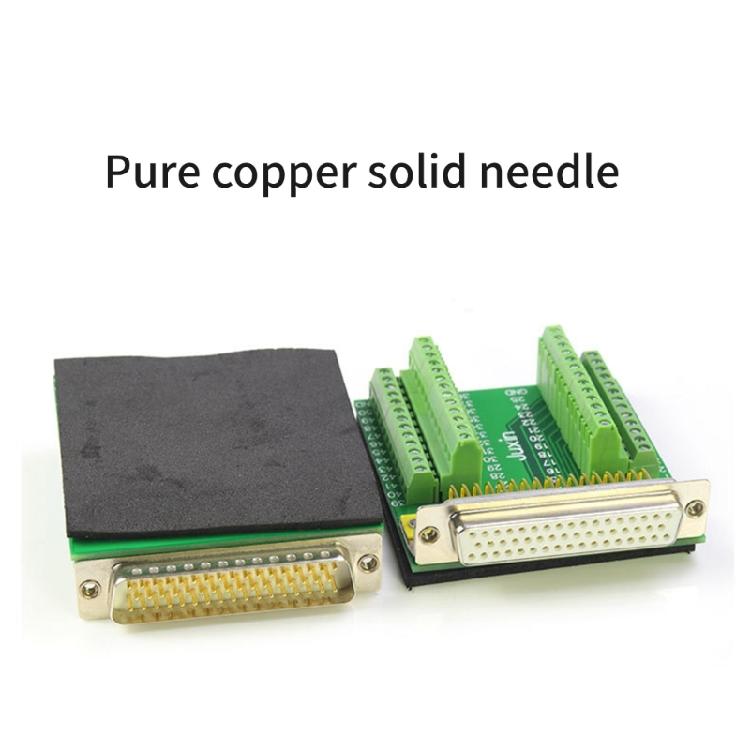 DB50 50Pin Female Male Connector DB50 50Pin Terminal Adapter Terminal Board Adapter Module with Screw Fastening